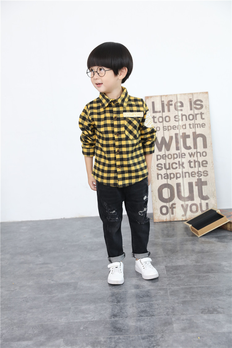 Chemise garcon à manche longue - Ref 2077353 Image 22