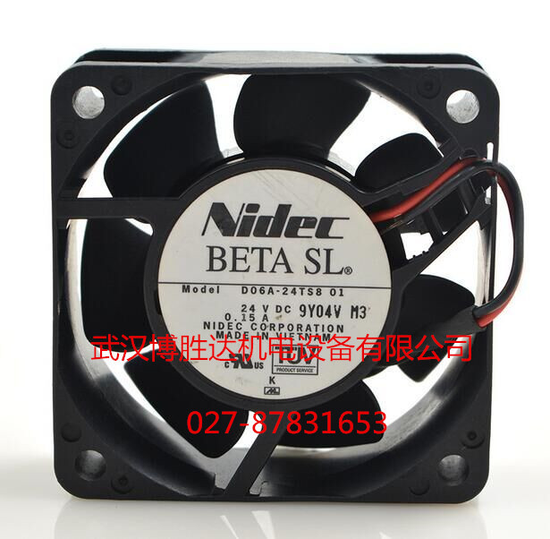 D06A-24TS8 01 Nidec变频器风扇 24V 0.15A 60*60*25MM