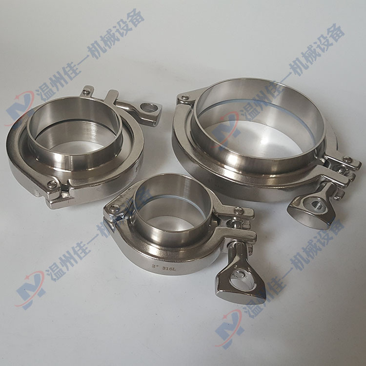 厂家供应不锈钢德标卡箍接头 DIN11850德标卡箍端头 德标活接卡箍