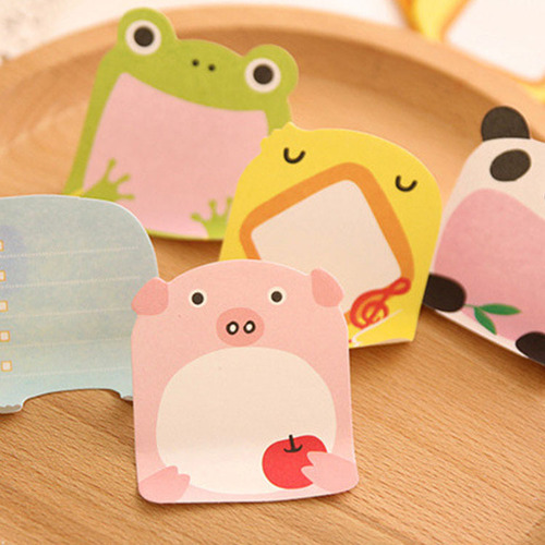 Office cultural and educational forest cartoon animal shape N times stickers student gifts random stickers post-it note paper