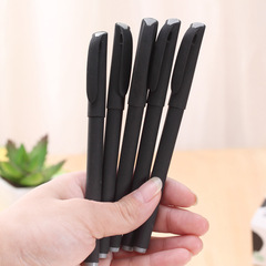 廠家直銷中性空杆磨砂筆殼 筆桿批發消失筆桿筆套黑色質量好