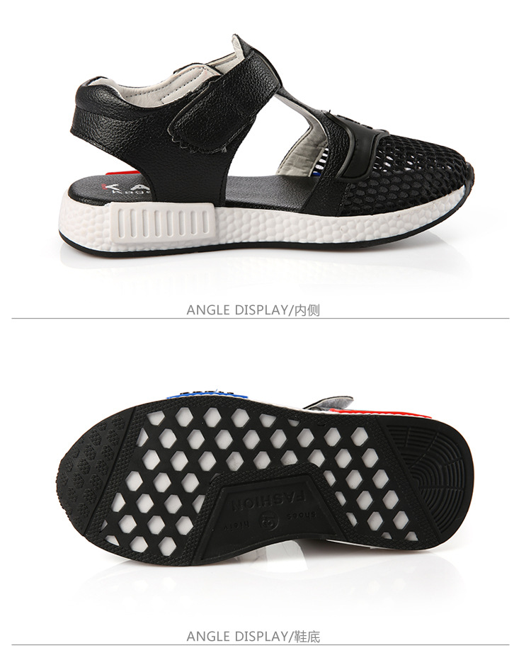 Sandales enfants en similicuir Baotou coutures en cuir pour été - semelle caoutchouc antidérapant - Ref 1053409 Image 22