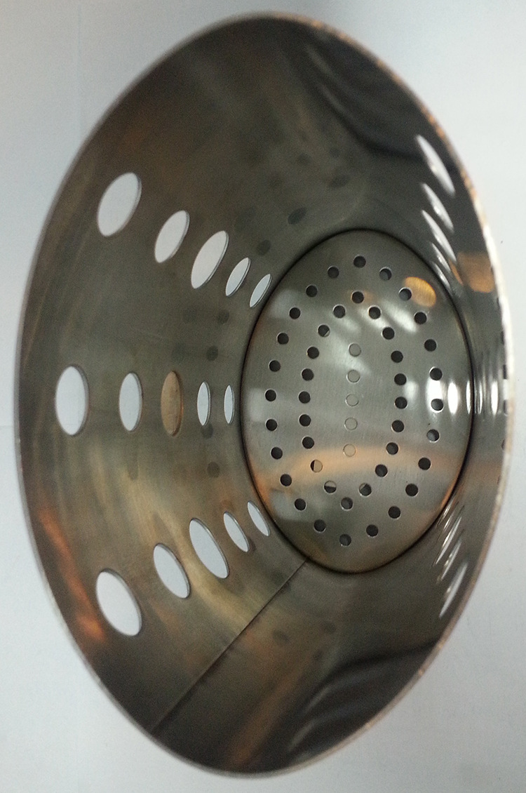 Factory direct sales of stainless steel chopstick buckets, household punched and brushed egg-shaped cookware buckets, and tableware buckets for fast food and snack shops detail image 4