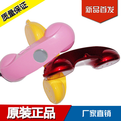 厂家供应mini迷你蓝牙手机话筒 带按键接听防幅射蓝牙复古话筒|ru