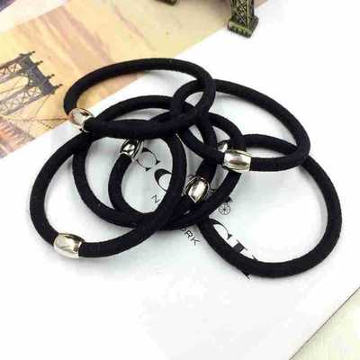 Factory Outlet Korean Edition High elasticity Tousheng wholesale Golden Pearl Hair rubber string Women Large nylon Hair rope