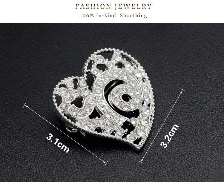 Thailand alloy plating brooch (Black Diamond)NHDR1913-Black Diamond