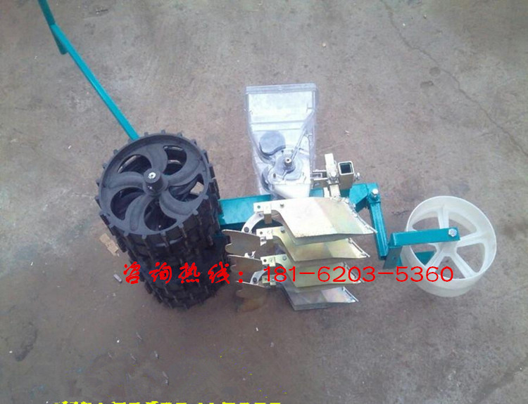 人力四行播种机价格 手提式播种机 菠菜精播机