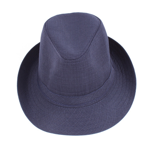 Spring style dance hat jazz hat stage performance hat suit fabric black top hat universal for middle-aged and elderly people