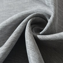 Đơn giản và hiện đại rèm cửa màn cao dày màu rắn xương cá twill vải phòng ngủ xong tùy chỉnh bán buôn trực tiếp Rèm vải