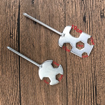 厂家直供多功能冲压开口扳手十字螺丝刀扳手跑步机健身器材工具