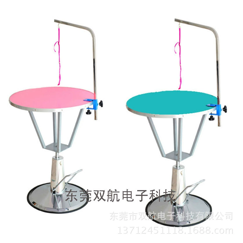 Шанхай Pet Beauty Table Двойной полет Гидравлический подъемный стол Pet Beauty Table Круглый Рабочий стол