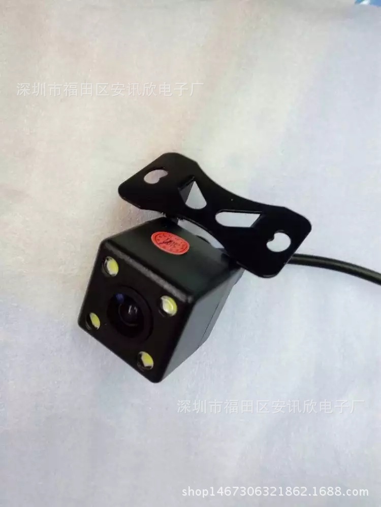 汽車車載攝像頭通用外挂CCD高清帶LED夜視後視倒車攝像頭7070方案
