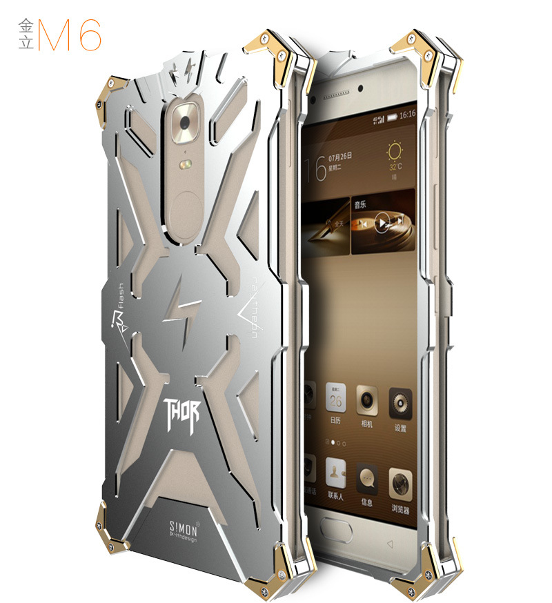 SIMON THOR Aviation Aluminum Alloy Shockproof Armor Metal Case Cover for Gionee M6 Plus & Gionee M6