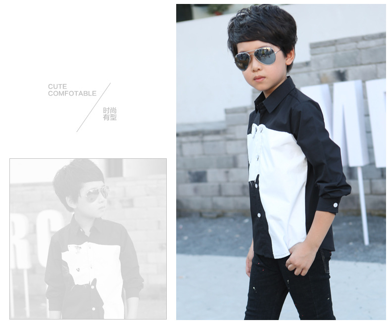 Chemise garcon à manche longue - Ref 2077333 Image 22