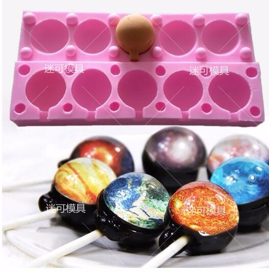 Lollipop fondant cake molde de chocolate herramientas para hornear fondant cake molde al por mayor