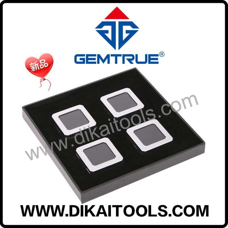 哑银红宝石盘盒 4个装金属套盒 珠宝首饰钻石套盒 珠宝首饰裸石盘