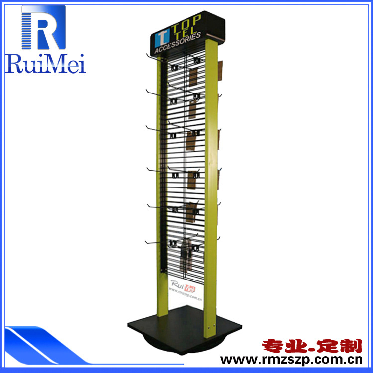 定制落地特色手机壳货架展示架 手机配件展示架 挂电子产品展示架