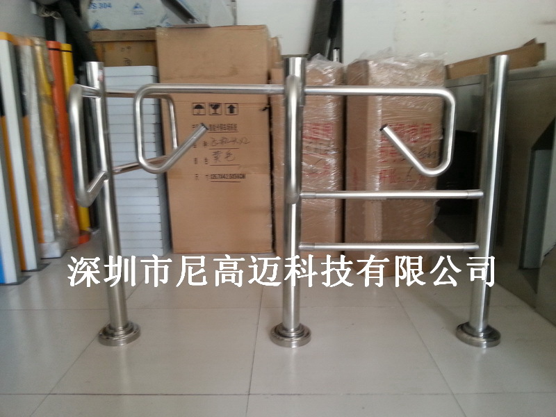 商场超市出入口机单向禁行门转闸不锈钢护栏门出入口禁行旋转门
