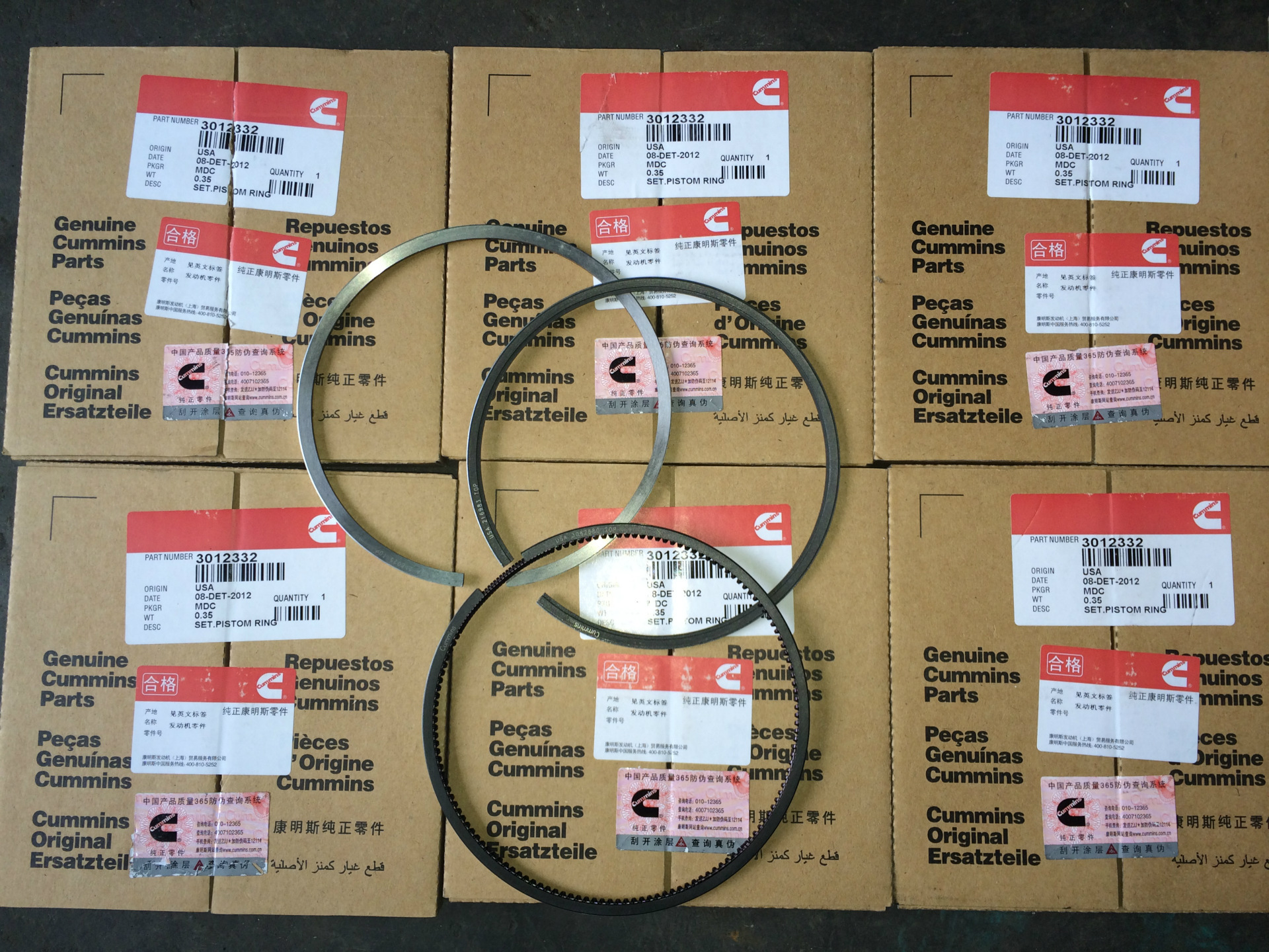 康明斯NTA855天然气发动机活塞环3082580-216983-218025