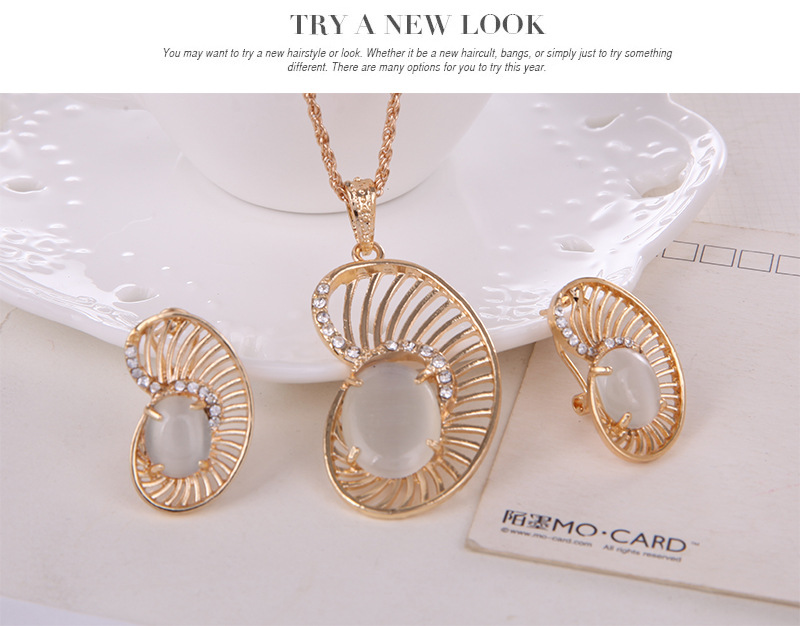 Occident and the United States alloy Diamond Jewelry Set (61152197)NHXS1432-61152197
