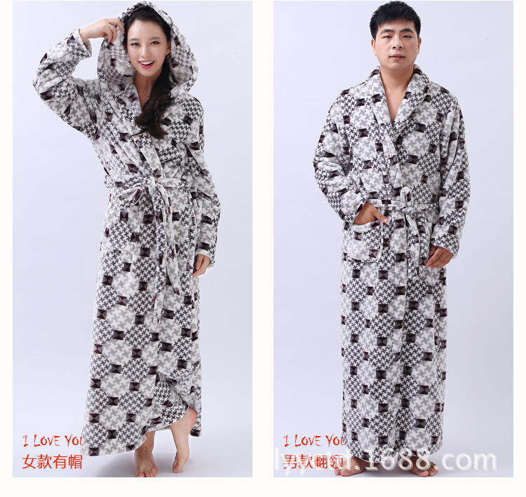 Peignoir flanelle longue - Ref 590921 Image 21