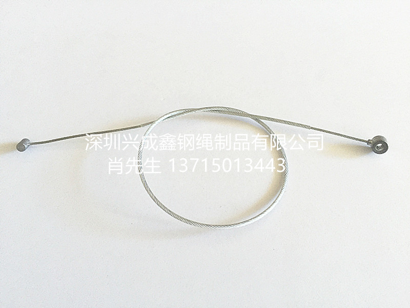 钢丝绳压铸锌头 冲压不锈钢端子 钢丝绳冲压O型端子