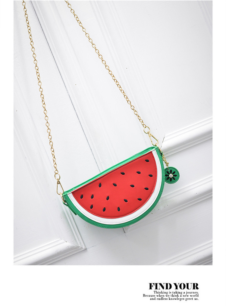 Bolso De Hombro Con Cadena De Frutas De Dibujos Animados display picture 5