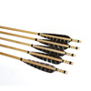 Huwairen True Feather Wood Arrow Traditional Bow Real Fei Arrow Water Drops and White Rod Wood Professional Bow and Arrow