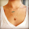 Turquoise nail sequins, short necklace, accessory, European style, simple and elegant design, wholesale