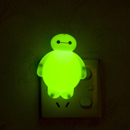 Creative plug-in large white night light Street stall LED cartoon switch night light direct supply