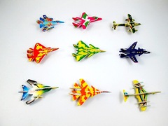 New 3D Stereo Puzzle Airplane Fighter Military Model Stereo Small Puzzle Toy Gift Foreign Trade