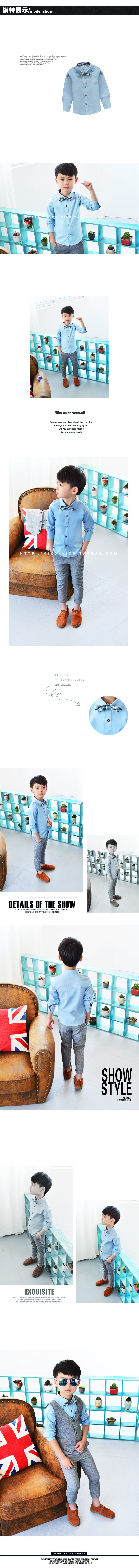 Chemise garcon à manche longue - Ref 2076324 Image 35