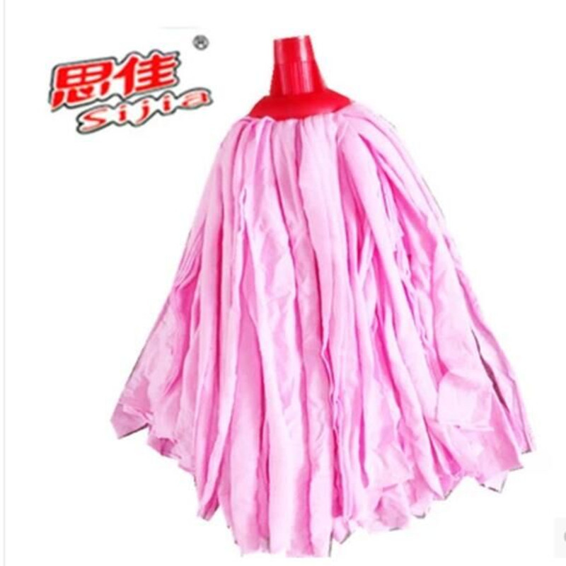 棉布拖把带木柄纯色大胶头吸水思佳棉布拖厂家批发带木杆家用清洁|ru