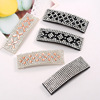 L462 hair accessories rhinestone BB large rectangular bangs clip sides and crushed hair