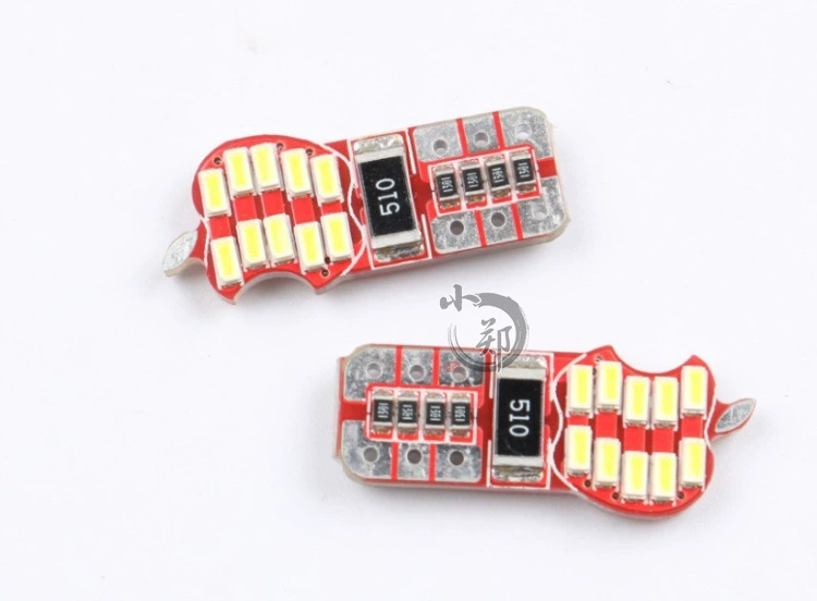 Хит-модель T10-3014-20SMD, дешифровка, широкая лампа 20LED, подсветка номерного знака, лампа T10