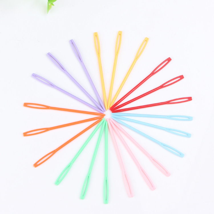 厂家直销 毛衣缝合针 彩色塑料针 宝宝毛线 貂绒 羊绒编织