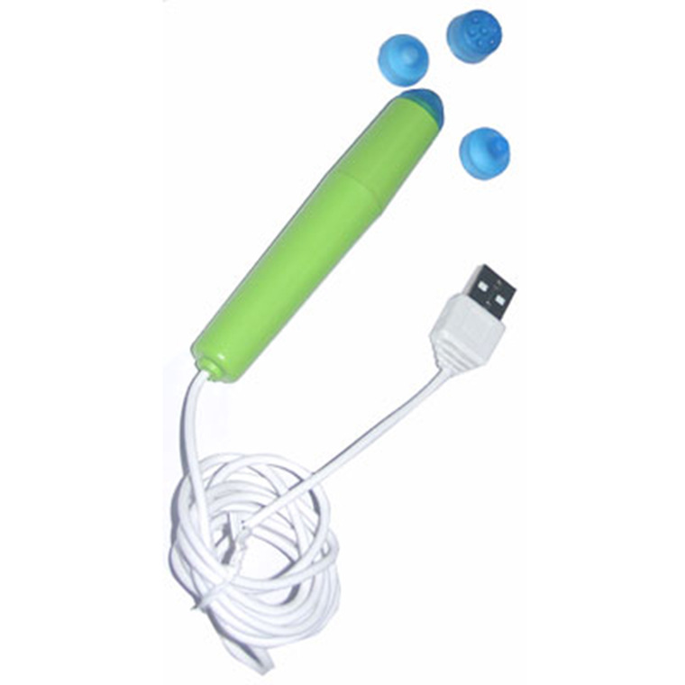 按摩器USB插头迷你按摩仪电动USB眼部按摩器按摩棒可换按摩头|ms