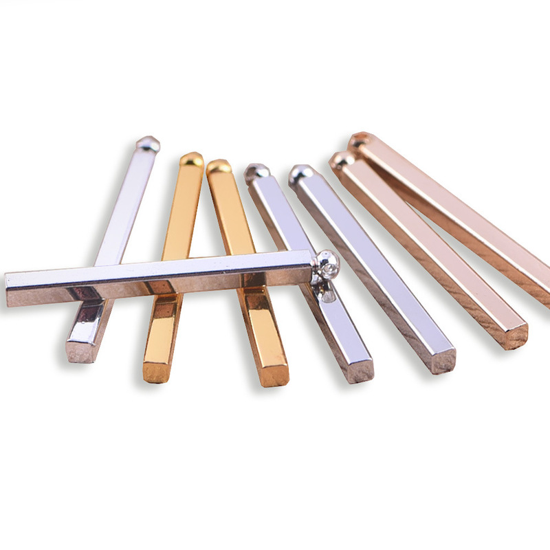 40*2mm round head single hole square column long copper rod pure copper pendant DIY jewelry earrings necklace pendant accessories