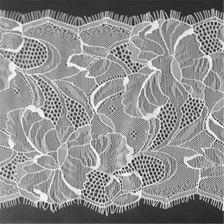 厂家直销睫毛蕾丝花边服装眼睫毛花边内衣睡衣打底衫锦纶睫毛批发