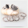 Fashionable set, ring, European style, with gem, ebay