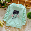 Zhejiang Huzhou children's clothing new autumn new children's clothing little girl pattern manufacturer hot batch foreign trade children's T -shirt