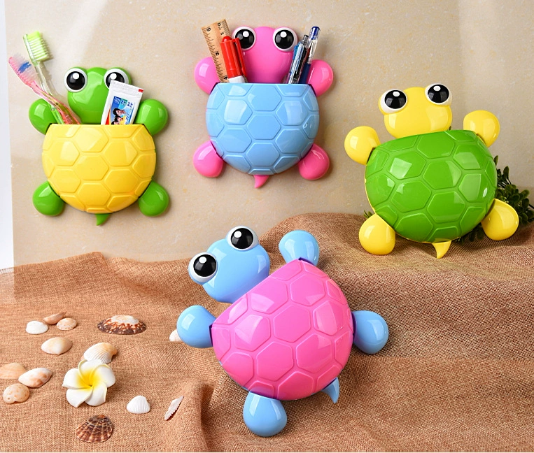 RB258 tortoise toothbrush rack suction cup toothbrush storage box turtle tooth brush storage shelf cartoon creative daily necessities