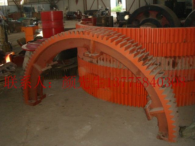 常用烘干机大齿圈配置造成烘干长转炉齿环价格高低的原因分析