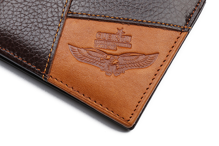 Men's Solid Color Leather Open Wallets display picture 3