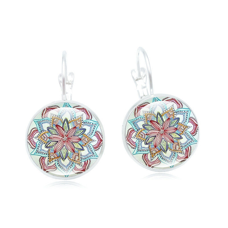 Boucles D oreilles Mandala Fleur du Temps - Ref 3425561 Image 25