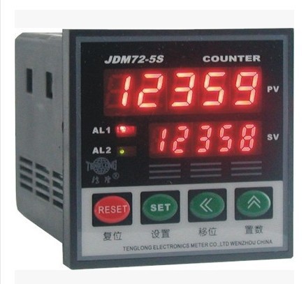 智能计数器 计米器 JDM72-5S 双排显示计数器 长度控制器/计数器