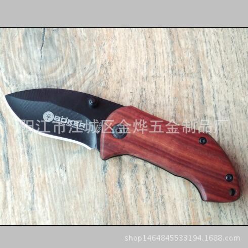 小刀BK  DA33小折刀彩盒 木柄小刀 礼品折叠刀配盒