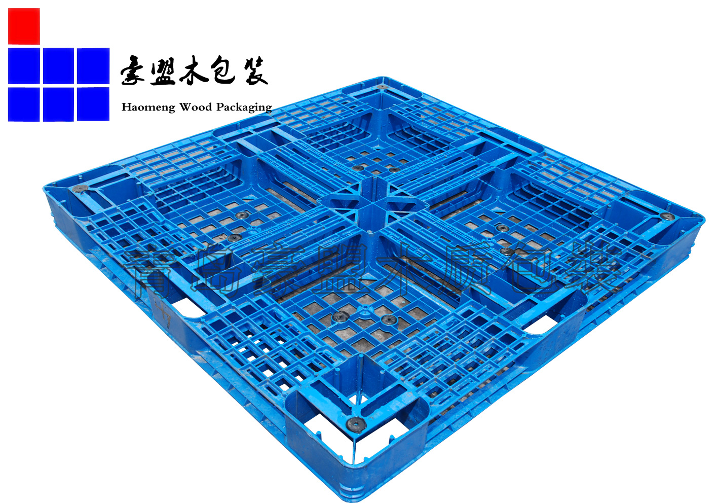 塑料托盘蓝色反面
