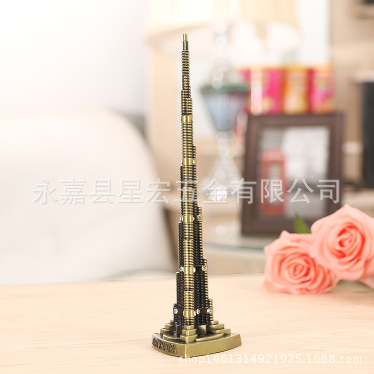 Burj Khalifa Model Burj Khalifa Craft Ornaments Home Decoration Famous Landmark Building Tower Ornaments