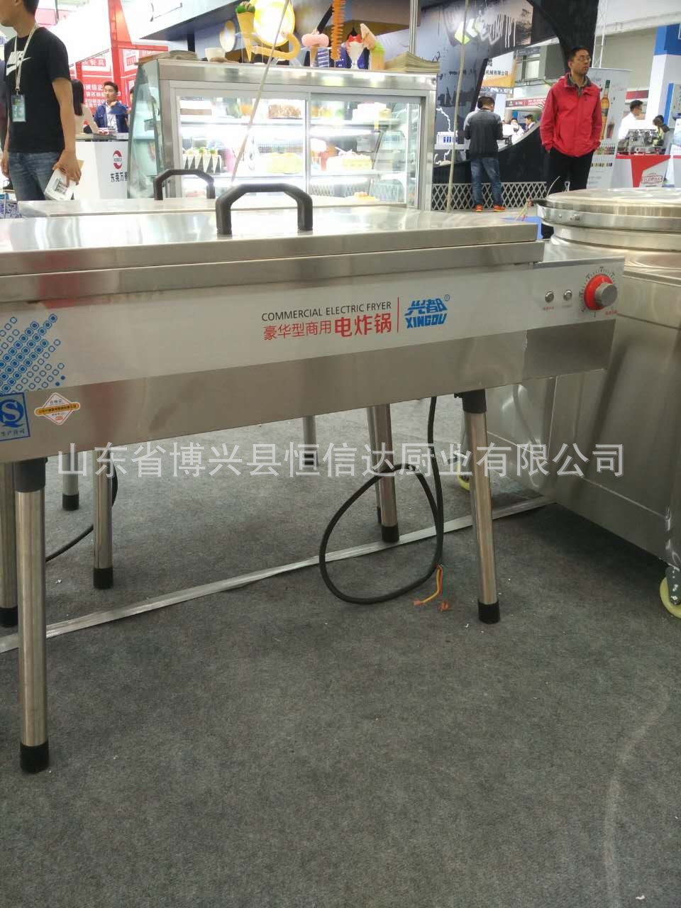 兴都电炸锅油条电炸锅电炸炉控温电炸炉 不锈钢电炸锅